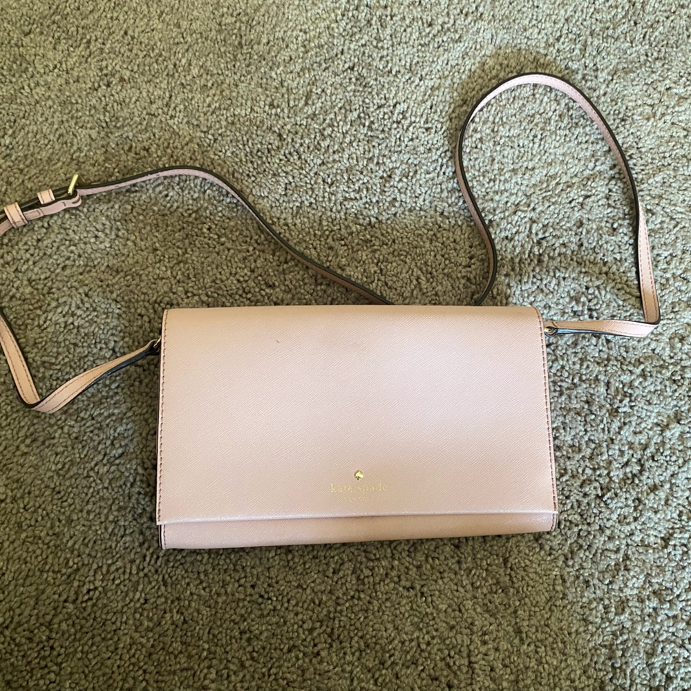 Kate Spade Blush Pink Convertible Cross Body/Clutch